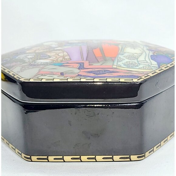 Heinrich Villeroy & Boch Russian Fairy Tale Hexagonal Trinket "The Snow Maiden" - Picture 2 of 6